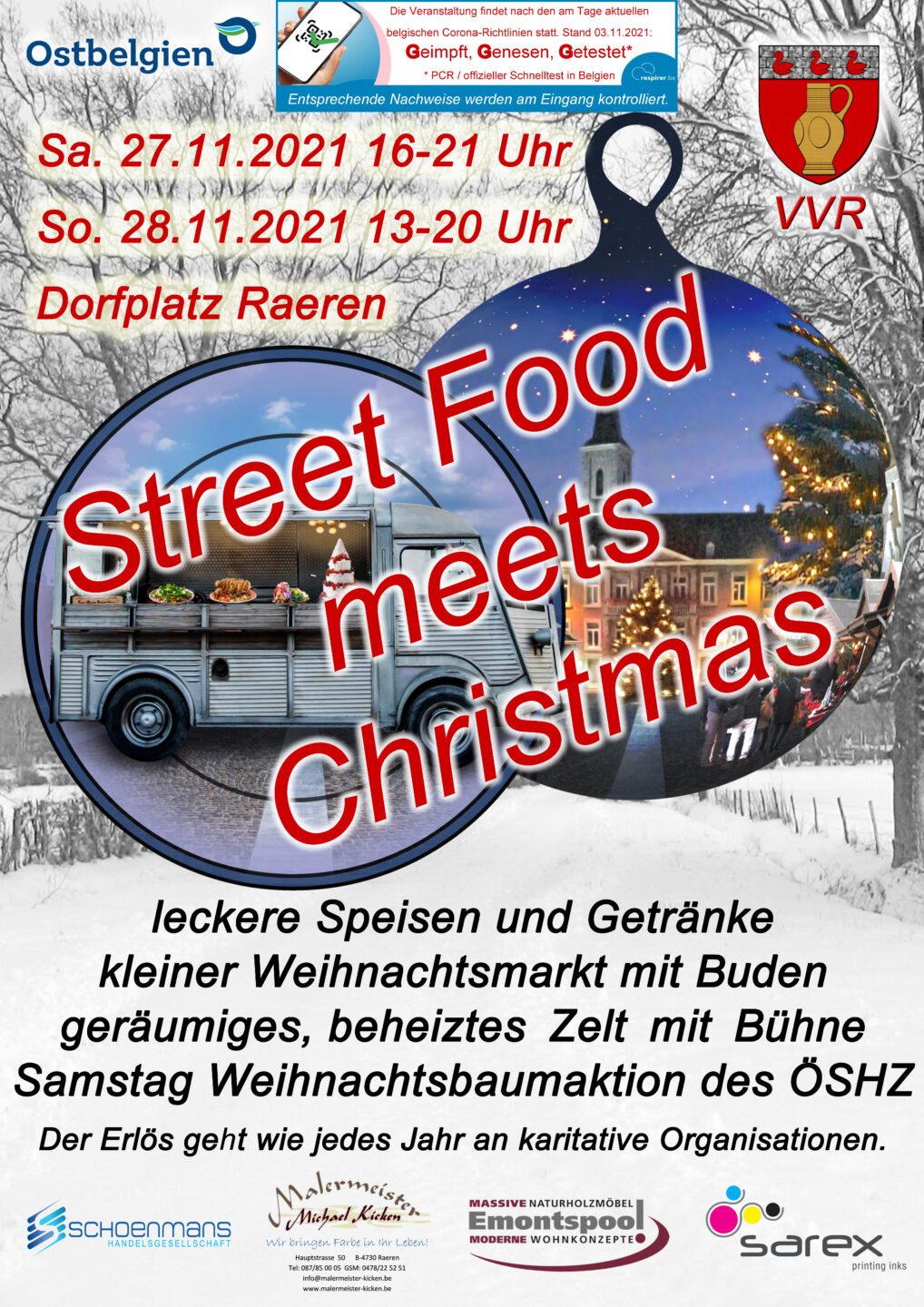 Street Food meets Christmas Plakat 2021